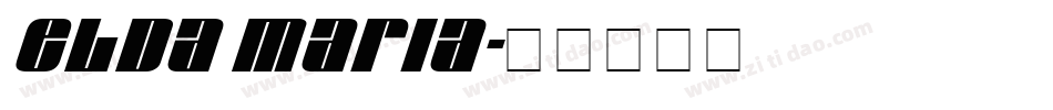 Elda Maria字体转换
